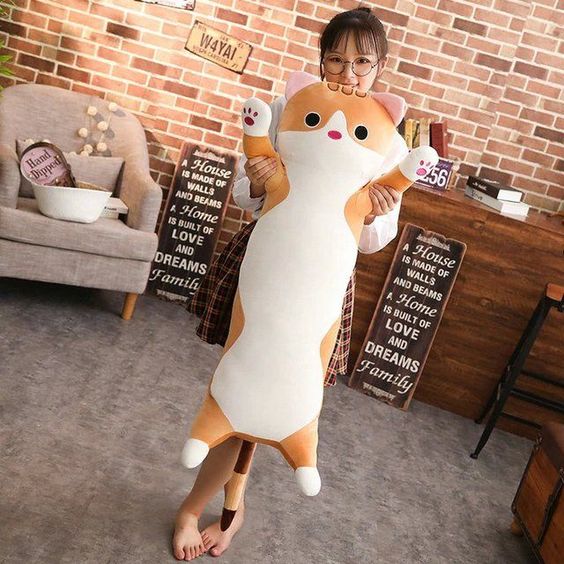 Long Cat Pillow Plush
