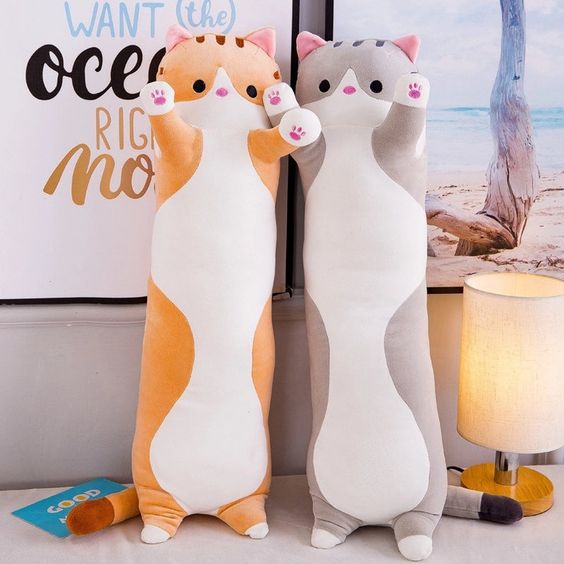 Long Cat Pillow Plush