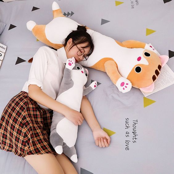 Long Cat Pillow Plush