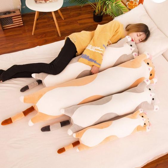 Long Cat Pillow Plush