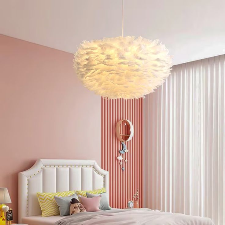 Feather Pendant Ceiling Lamp