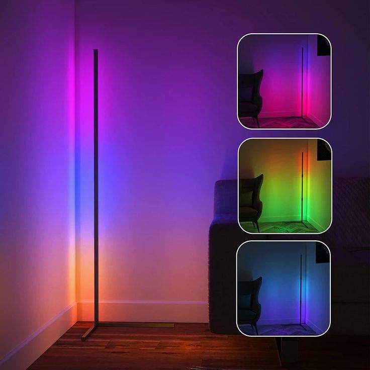 Dimmable Floor Lamp (Rainbow Hues)