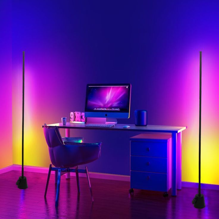 Dimmable Floor Lamp (Rainbow Hues)