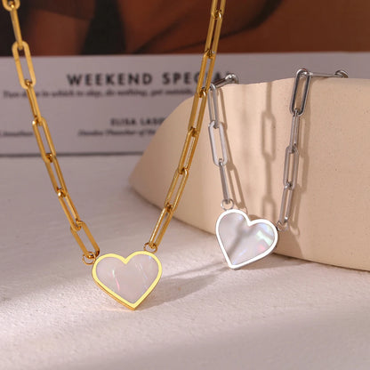 Paper Clip Heart Pendant